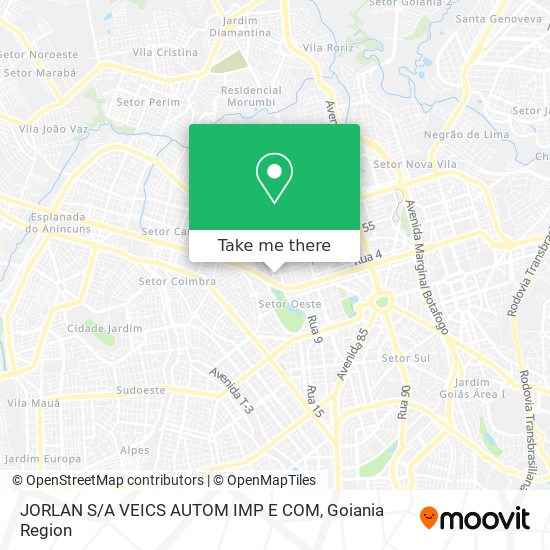 JORLAN S / A VEICS AUTOM IMP E COM map