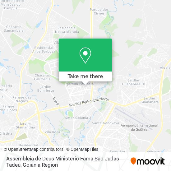 Mapa Assembleia de Deus Ministerio Fama São Judas Tadeu