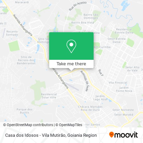 Mapa Casa dos Idosos - Vila Mutirão