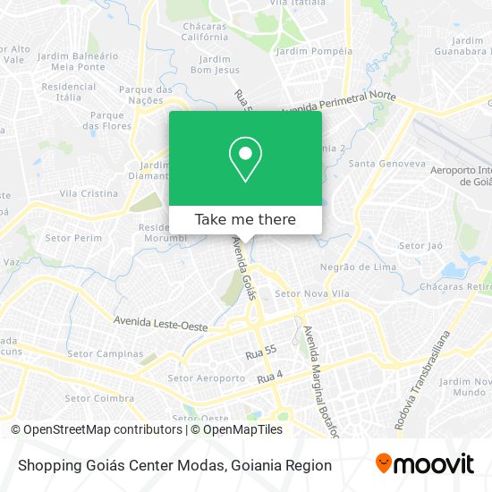 Shopping Goiás Center Modas map