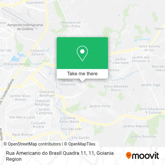 Rua Americano do Brasil Quadra 11, 11 map