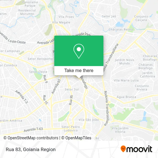 Rua 83 map