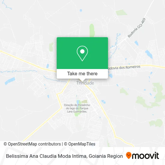 Belissima Ana Claudia Moda Intima map