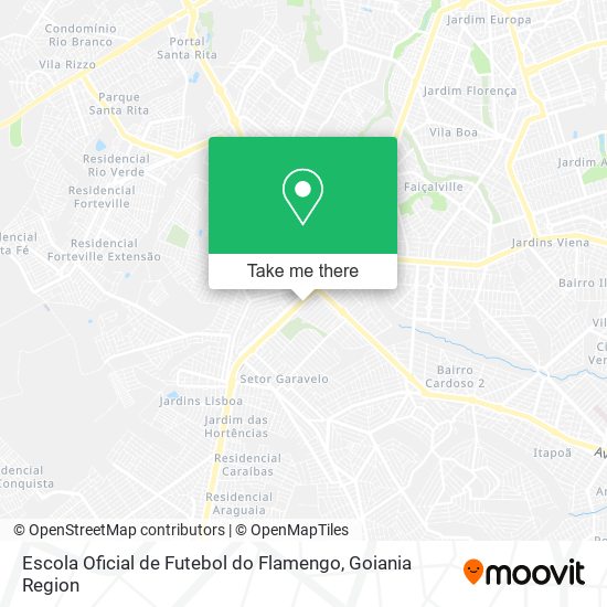 Escola Oficial de Futebol do Flamengo map