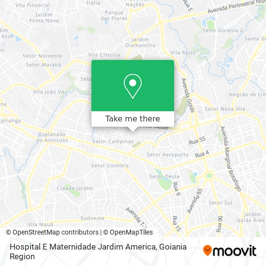 Mapa Hospital E Maternidade Jardim America