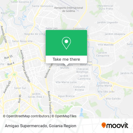 Mapa Amigao Supermercado