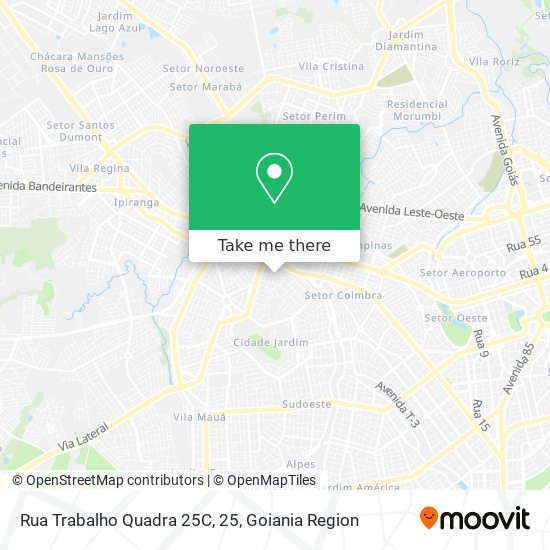 Rua Trabalho Quadra 25C, 25 map