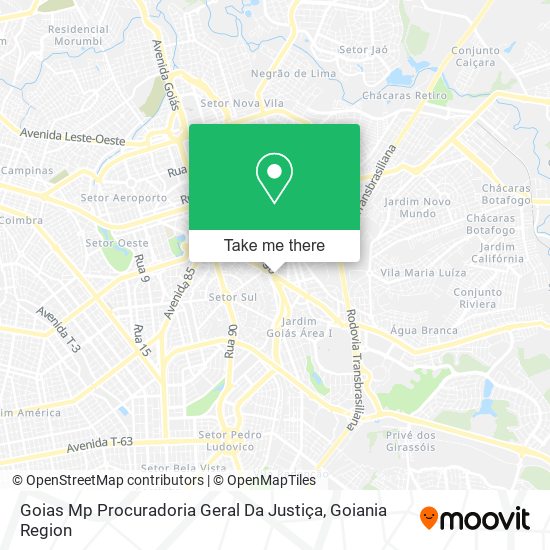 Goias Mp Procuradoria Geral Da Justiça map