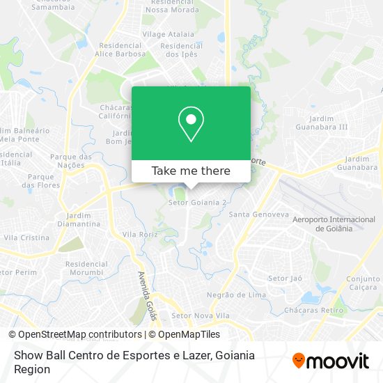 Mapa Show Ball Centro de Esportes e Lazer