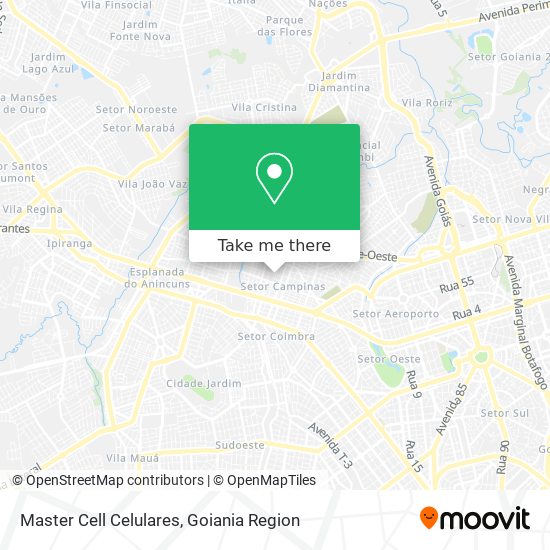 Mapa Master Cell Celulares