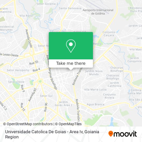 Universidade Catolica De Goias - Area Iv map