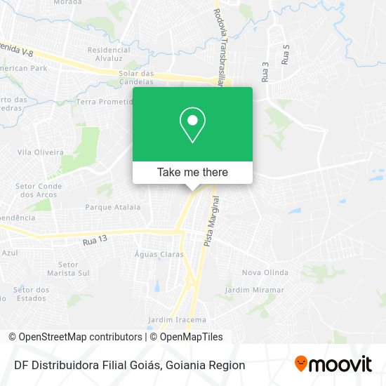 DF Distribuidora Filial Goiás map