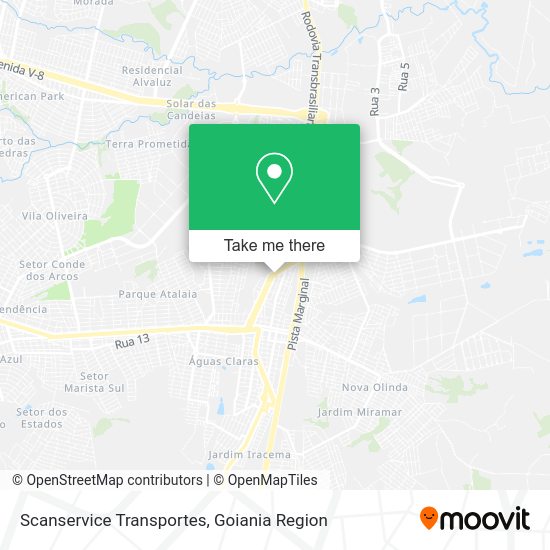 Scanservice Transportes map