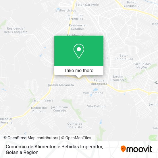 Comércio de Alimentos e Bebidas Imperador map