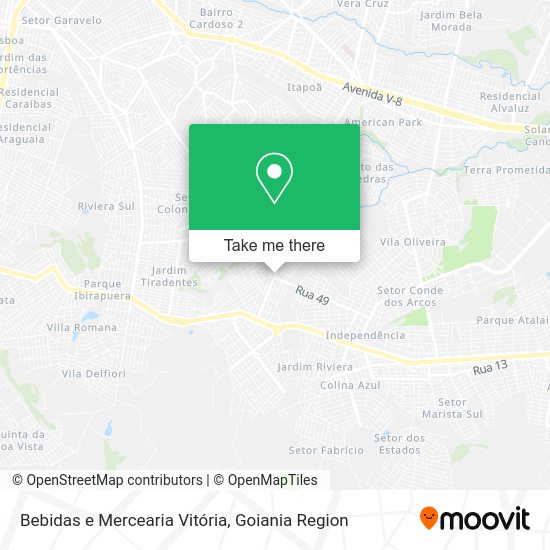 Bebidas e Mercearia Vitória map