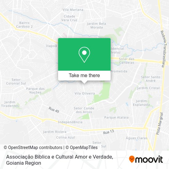 Associação Biblica e Cultural Amor e Verdade map