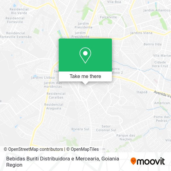 Bebidas Buriti Distribuidora e Mercearia map