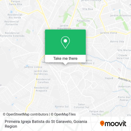 Primeira Igreja Batista do St Garavelo map