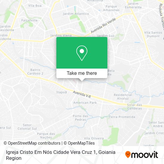 Igreja Cristo Em Nós Cidade Vera Cruz 1 map