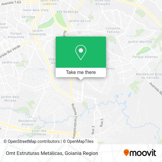 Omt Estruturas Metálicas map