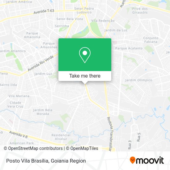 Posto Vila Brasília map