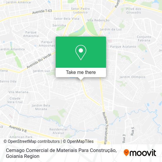 Cemago Comercial de Materiais Para Construção map