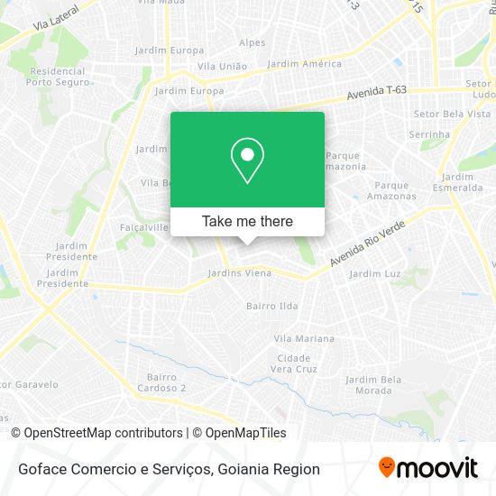 Goface Comercio e Serviços map