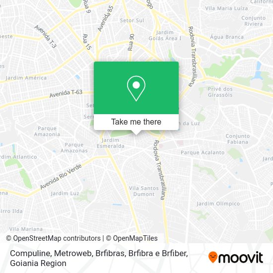 Compuline, Metroweb, Brfibras, Brfibra e Brfiber map