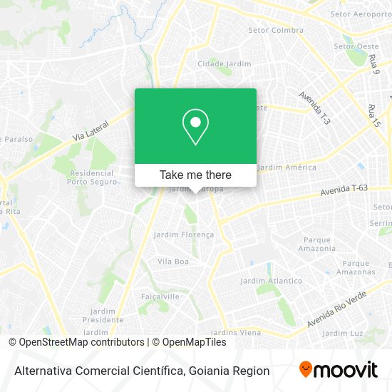 Alternativa Comercial Científica map