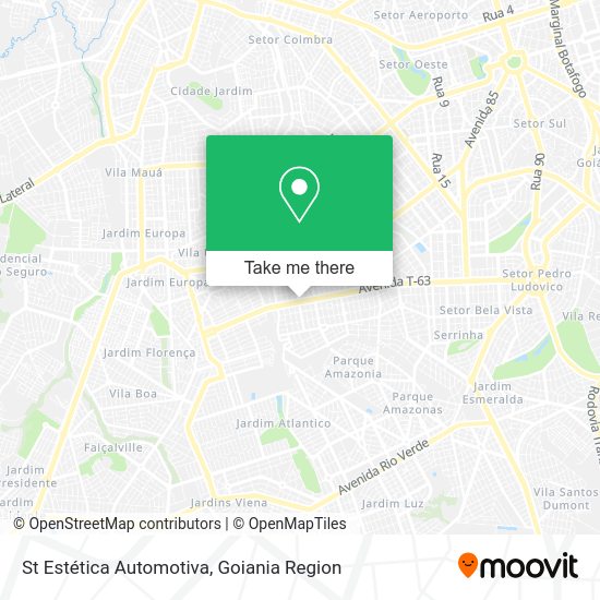 St Estética Automotiva map