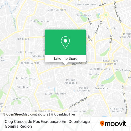 Ciog Cursos de Pós Graduação Em Odontologia map