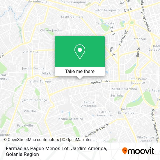 Farmácias Pague Menos Lot. Jardim América map