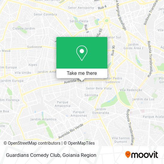 Guardians Comedy Club map