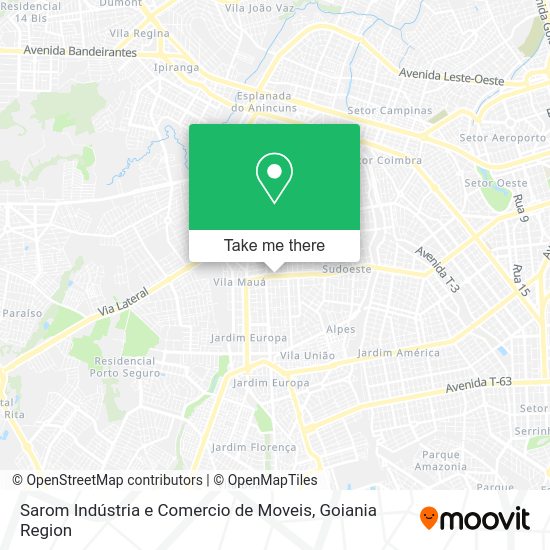 Sarom Indústria e Comercio de Moveis map