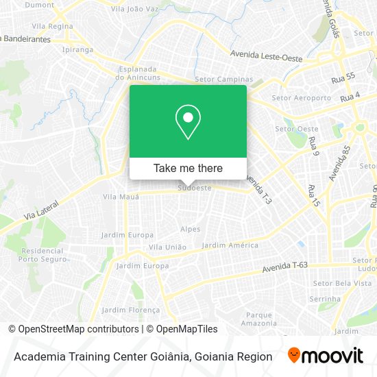 Academia Training Center Goiânia map