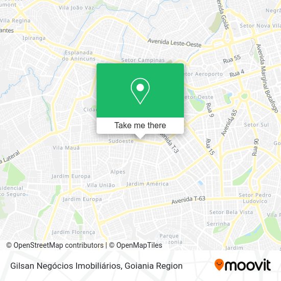 Gilsan Negócios Imobiliários map