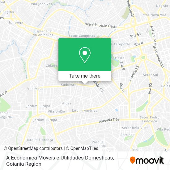 A Economica Móveis e Utilidades Domesticas map
