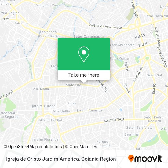 Igreja de Cristo Jardim América map