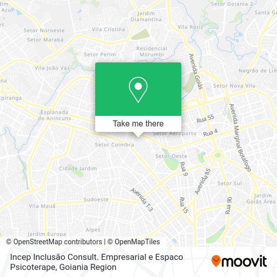 Incep Inclusão Consult. Empresarial e Espaco Psicoterape map
