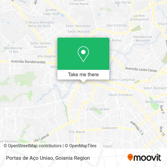 Portas de Aço Uniao map