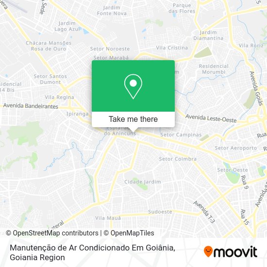 Manutenção de Ar Condicionado Em Goiânia map