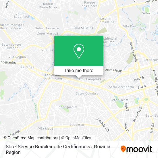 Sbc - Serviço Brasileiro de Certificacoes map