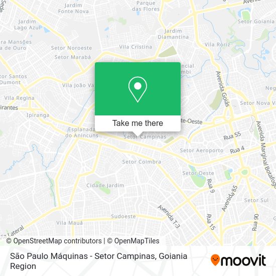 São Paulo Máquinas - Setor Campinas map