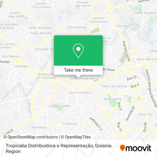 Tropicalia Distribuidora e Representação map