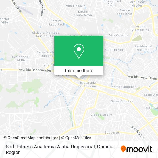 Shift Fitness Academia Alpha Unipessoal map