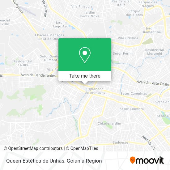 Queen Estética de Unhas map