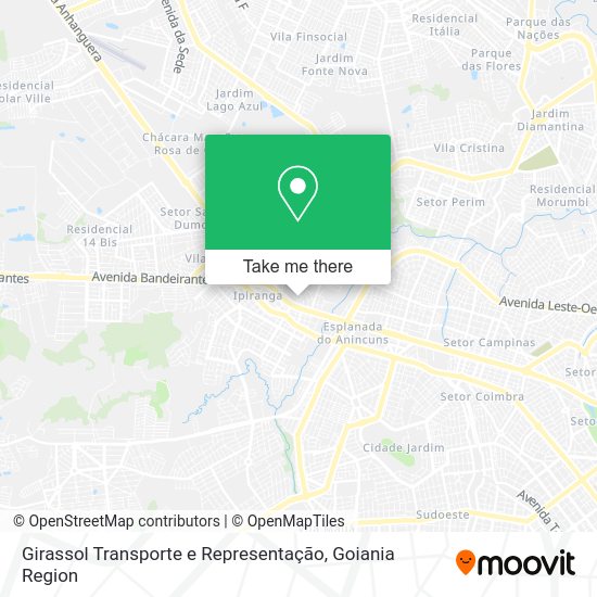 Girassol Transporte e Representação map