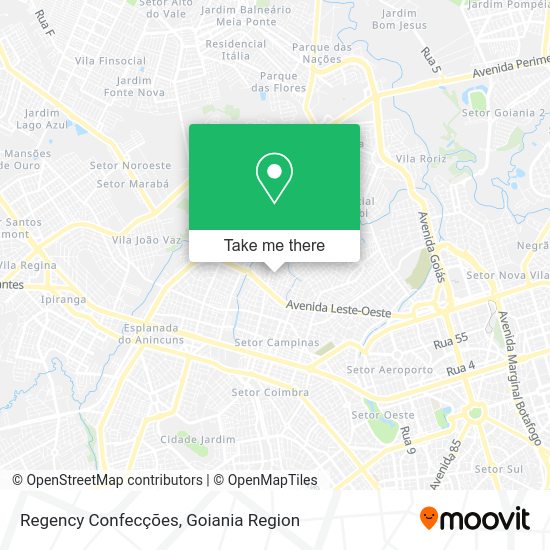 Regency Confecções map