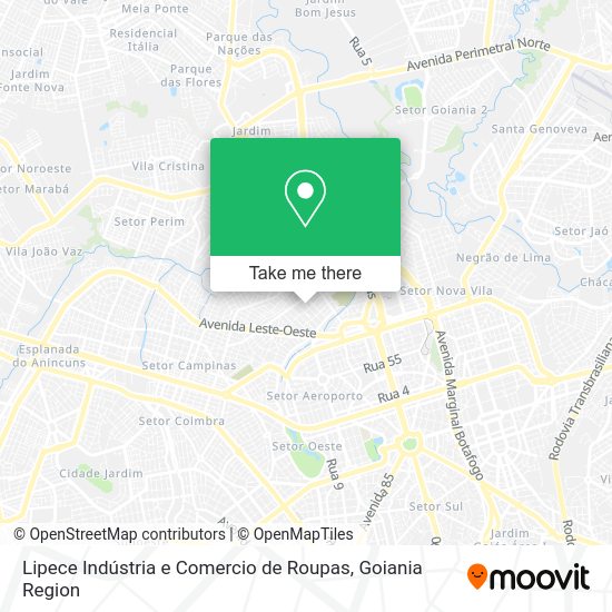 Lipece Indústria e Comercio de Roupas map