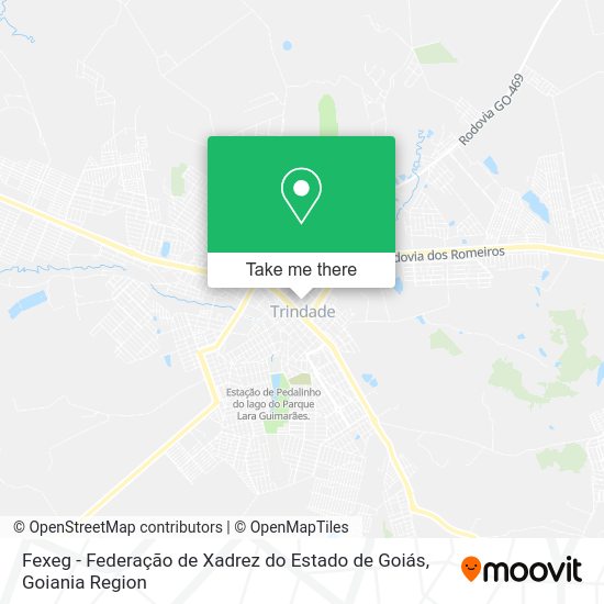 Fexeg - Federação de Xadrez do Estado de Goiás map